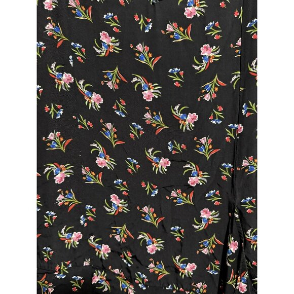 Thakoon Collective Women Black Multicolor Floral Mini Slip Dress Size 6 Pullover - Picture 4 of 6